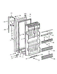 Door Parts parts for Kenmore Refrigerator 564.8611112 (5648611112, 564 8611112) from AppliancePartsPros.com