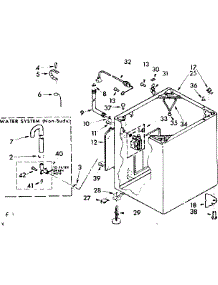 Cabinet Parts parts for Kenmore Washer 110.82081100 (11082081100, 110 82081100) from AppliancePartsPros.com