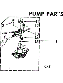 Pump Parts parts for Kenmore Washer 110.82082100 (11082082100, 110 82082100) from AppliancePartsPros.com