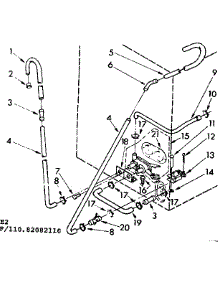 Water System Suds Only parts for Kenmore Washer 110.82082610 (11082082610, 110 82082610) from AppliancePartsPros.com