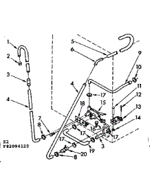 Water System Suds Only parts for Kenmore Washer 110.82094120 (11082094120, 110 82094120) from AppliancePartsPros.com