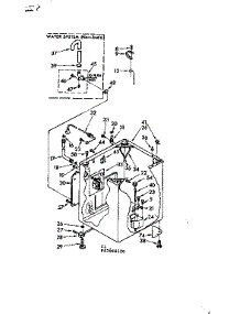 Cabinet Parts parts for Kenmore Washer 110.82094120 (11082094120, 110 82094120) from AppliancePartsPros.com