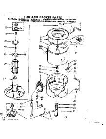 Tub And Basket Parts parts for Kenmore Washer 110.82094420 (11082094420, 110 82094420) from AppliancePartsPros.com