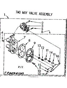Two Way Valve Asm Suds parts for Kenmore Washer 110.82094600 (11082094600, 110 82094600) from AppliancePartsPros.com