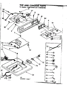 Top And Console Parts parts for Kenmore Washer 110.82150100 (11082150100, 110 82150100) from AppliancePartsPros.com