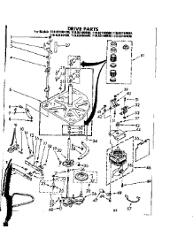 Drive Parts parts for Kenmore Washer 110.82160100 (11082160100, 110 82160100) from AppliancePartsPros.com