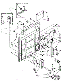 Rear Panel parts for Kenmore Washer 110.82982100 (11082982100, 110 82982100) from AppliancePartsPros.com