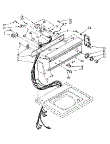 Console Panel parts for Kenmore Washer 110.82982100 (11082982100, 110 82982100) from AppliancePartsPros.com