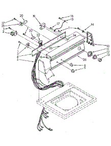 Console Panel parts for Kenmore Washer 110.82982110 (11082982110, 110 82982110) from AppliancePartsPros.com