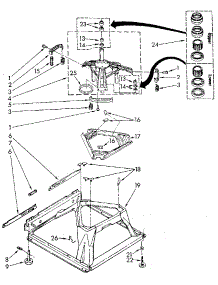 Machine Base parts for Kenmore Washer 110.82982310 (11082982310, 110 82982310) from AppliancePartsPros.com