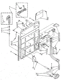 Rear Panel parts for Kenmore Washer 110.82982320 (11082982320, 110 82982320) from AppliancePartsPros.com