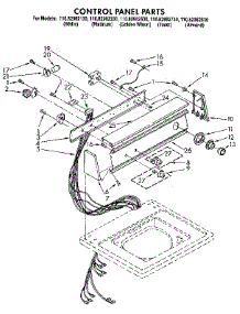 Control Panel parts for Kenmore Washer 110.82982330 (11082982330, 110 82982330) from AppliancePartsPros.com