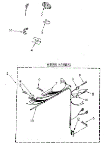 Wiring Harness parts for Kenmore Washer 110.82983100 (11082983100, 110 82983100) from AppliancePartsPros.com