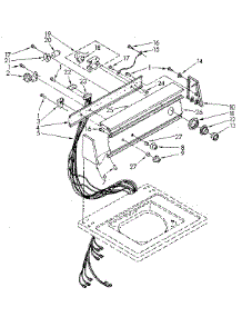 Console Panel parts for Kenmore Washer 110.82983300 (11082983300, 110 82983300) from AppliancePartsPros.com