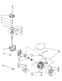 Gearcase And Motor parts for Kenmore Washer 110.82983300 (11082983300, 110 82983300) from AppliancePartsPros.com