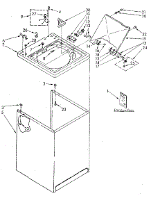 Top And Cabinet parts for Kenmore Washer 110.82983310 (11082983310, 110 82983310) from AppliancePartsPros.com