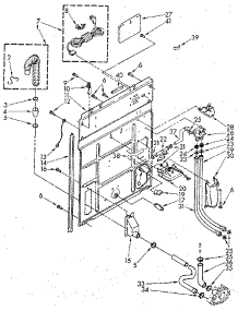 Rear Panel parts for Kenmore Washer 110.82983320 (11082983320, 110 82983320) from AppliancePartsPros.com