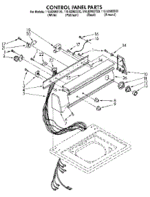 Control Panel parts for Kenmore Washer 110.82983330 (11082983330, 110 82983330) from AppliancePartsPros.com