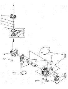 Brake, Clutch, Gearcase, Motor & Pump parts for Kenmore Washer 110.82983820 (11082983820, 110 82983820) from AppliancePartsPros.com