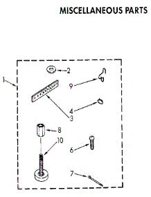 Miscellaneous parts for Kenmore Washer 110.82983830 (11082983830, 110 82983830) from AppliancePartsPros.com