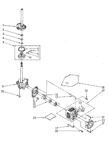 Brake, Clutch, Gearcase, Motor And Pump parts for Kenmore Washer 110.82984110 (11082984110, 110 82984110) from AppliancePartsPros.com