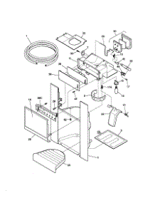 Dispenser parts for Kenmore Refrigerator 253.59683990 (25359683990, 253 59683990) from AppliancePartsPros.com