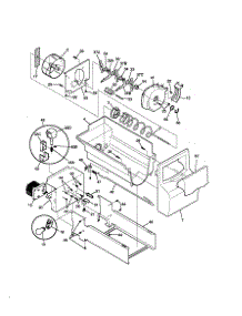 Ice Container parts for Kenmore Refrigerator 253.59683990 (25359683990, 253 59683990) from AppliancePartsPros.com