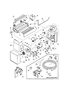 Ice Maker parts for Kenmore Refrigerator 253.59683992 (25359683992, 253 59683992) from AppliancePartsPros.com
