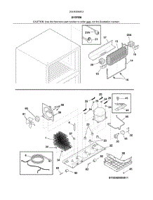 System parts for Kenmore Refrigerator 253.60085612 (25360085612, 253 60085612) from AppliancePartsPros.com