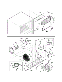 System parts for Kenmore Refrigerator 253.60537401 (25360537401, 253 60537401) from AppliancePartsPros.com