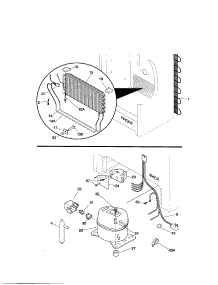 System parts for Kenmore Refrigerator 253.60721001 (25360721001, 253 60721001) from AppliancePartsPros.com