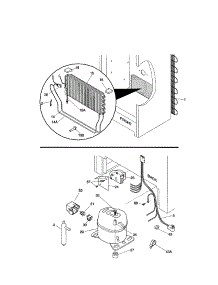 System parts for Kenmore Refrigerator 253.60721003 (25360721003, 253 60721003) from AppliancePartsPros.com