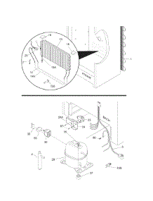 System parts for Kenmore Refrigerator 253.60722002 (25360722002, 253 60722002) from AppliancePartsPros.com