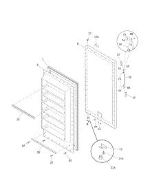 Door parts for Kenmore Refrigerator 253.60722005 (25360722005, 253 60722005) from AppliancePartsPros.com