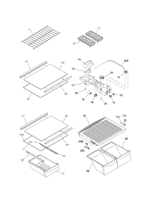 Shelves parts for Kenmore Refrigerator 253.60723305 (25360723305, 253 60723305) from AppliancePartsPros.com