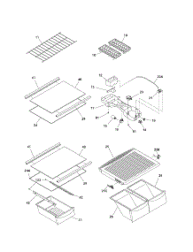 Shelves parts for Kenmore Refrigerator 253.60725308 (25360725308, 253 60725308) from AppliancePartsPros.com