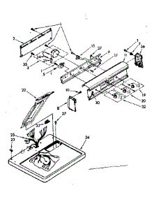 Top And Console Parts parts for Kenmore Dryer 110.86475830 (11086475830, 110 86475830) from AppliancePartsPros.com