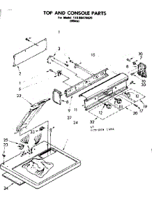 Top And Console Parts parts for Kenmore Dryer 110.86475920 (11086475920, 110 86475920) from AppliancePartsPros.com