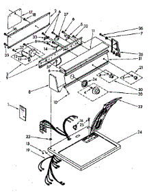 Top And Console parts for Kenmore Dryer 110.86477110 (11086477110, 110 86477110) from AppliancePartsPros.com