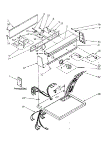 Top And Console Parts parts for Kenmore Dryer 110.86477700 (11086477700, 110 86477700) from AppliancePartsPros.com