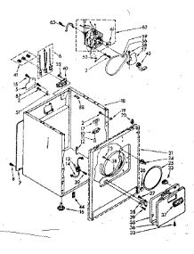 Cabinet Parts parts for Kenmore Dryer 110.86515120 (11086515120, 110 86515120) from AppliancePartsPros.com