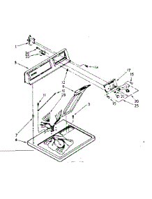 Top And Console Parts parts for Kenmore Dryer 110.86545120 (11086545120, 110 86545120) from AppliancePartsPros.com