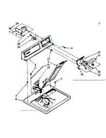 Top And Console Parts parts for Kenmore Dryer 110.86556110 (11086556110, 110 86556110) from AppliancePartsPros.com