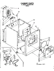 Cabinet Parts parts for Kenmore Dryer 110.86557100 (11086557100, 110 86557100) from AppliancePartsPros.com