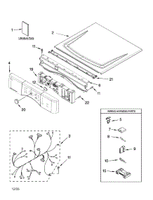 Top And Console Parts parts for Kenmore Dryer 110.86572500 (11086572500, 110 86572500) from AppliancePartsPros.com
