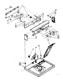 Top And Console Parts parts for Kenmore Dryer 110.86574820 (11086574820, 110 86574820) from AppliancePartsPros.com