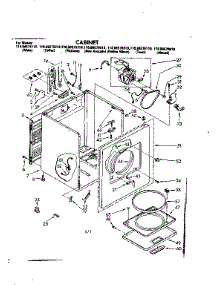Cabinet Parts parts for Kenmore Dryer 110.86576110 (11086576110, 110 86576110) from AppliancePartsPros.com