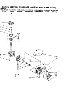 Brake Clutch Gearcase Motor And Pump Parts parts for Kenmore Washer 110.81361320 (11081361320, 110 81361320) from AppliancePartsPros.com
