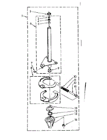 Brake And Drive Tube parts for Kenmore Washer 110.81361350 (11081361350, 110 81361350) from AppliancePartsPros.com