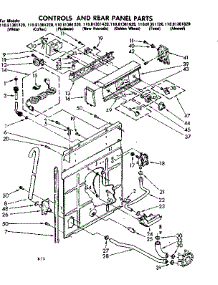Controls And Rear Panel Parts parts for Kenmore Washer 110.81361620 (11081361620, 110 81361620) from AppliancePartsPros.com